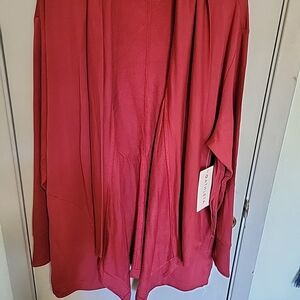 Athleta Pranayama Open Front Cardigan Sz Xl Rasberry With Tag